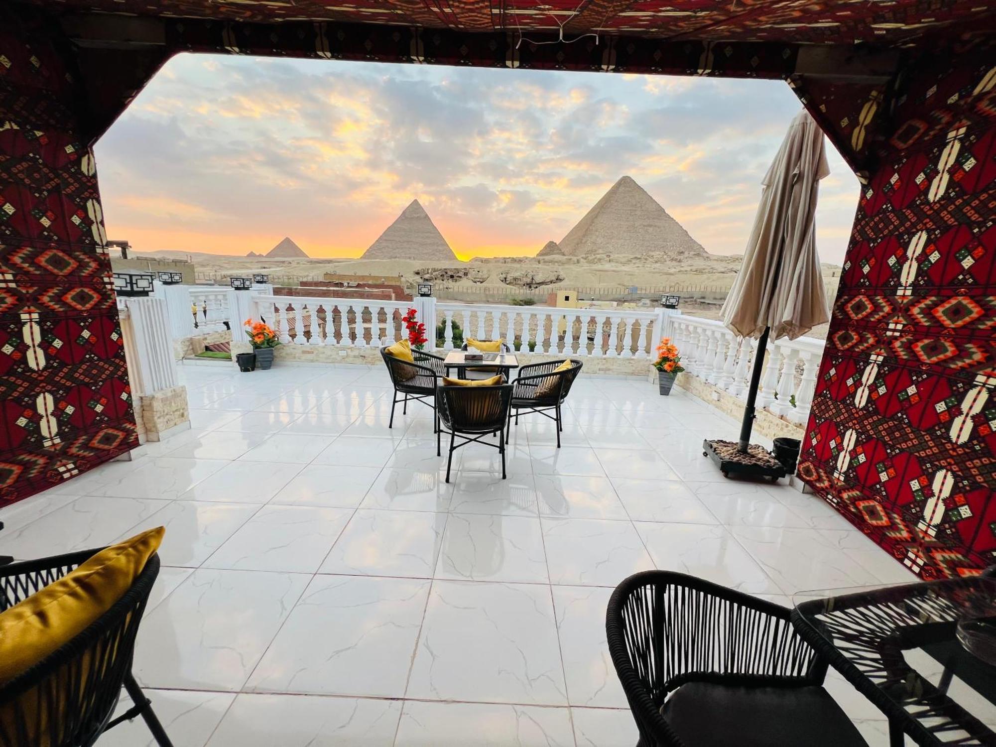 New Scarab Pyramids View Hotel Kafret el-Gabal Екстериор снимка